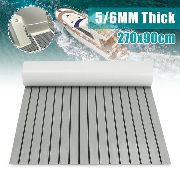 1Pcs 107" x 35" Marine Boat Sheet Teak Decking NonSkid SelfAdhesive