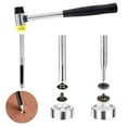 thumbnail image 4 of 120 Set Snap Fasteners Kit 12.5mm Metal Button Snaps Press Studs with 4 Setter Tools 1 Hammer 4 Color Clothing Snaps Button for Bags Jeans Jackets, 4 of 7