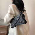 thumbnail image 2 of Diconna Women's Crossbody Bag with Adjustable Shoulder Strap Stylish Face Pattern Rivets Design Shoulder Bag, 2 of 6
