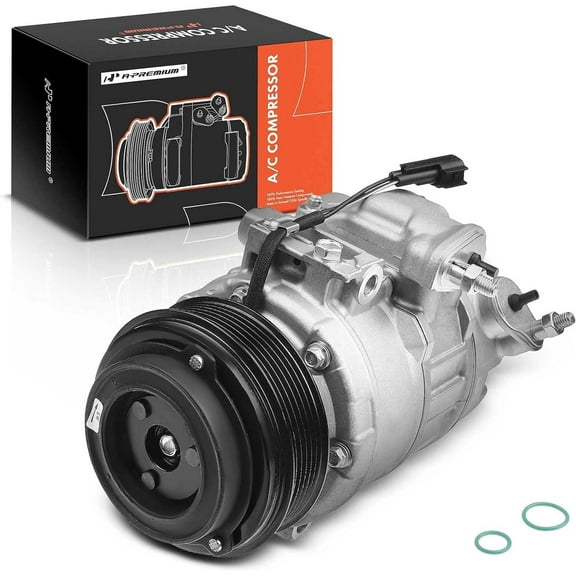 A-Premium AC Compressor with Clutch - Compatible with Ford Explorer 2011-2015, Police Interceptor Utility 2013-2015, Replace# 98332