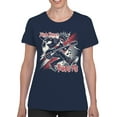 thumbnail image 2 of Rebellious Punk Rock Guitarist Women's T-shirt, 2 of 3
