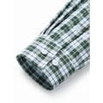 thumbnail image 3 of sogami Men's Plaid Shirt Casual Long Sleeve Button Down Checkered Shirt Regular Fit, 3 of 8