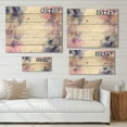 thumbnail image 4 of Designart 'Pink and Purple Abstract With Colorful Splashes I' Modern Print on Natural Pine Wood, 4 of 5