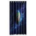 thumbnail image 1 of ABPHQTO Planet Earth Deep Space Europa Asia Oriente Medio Cortina de ducha de poliéster impermeable y ganchos 90x180 cm, 1 of 1