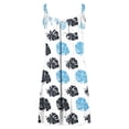thumbnail image 6 of Tqyyweavej Women's Summer Dresses Print Loose Fit Cami Hawaiian Vaction Dresses Sleeveless Round Neck Swimsuit Coverup for Women, 6 of 8