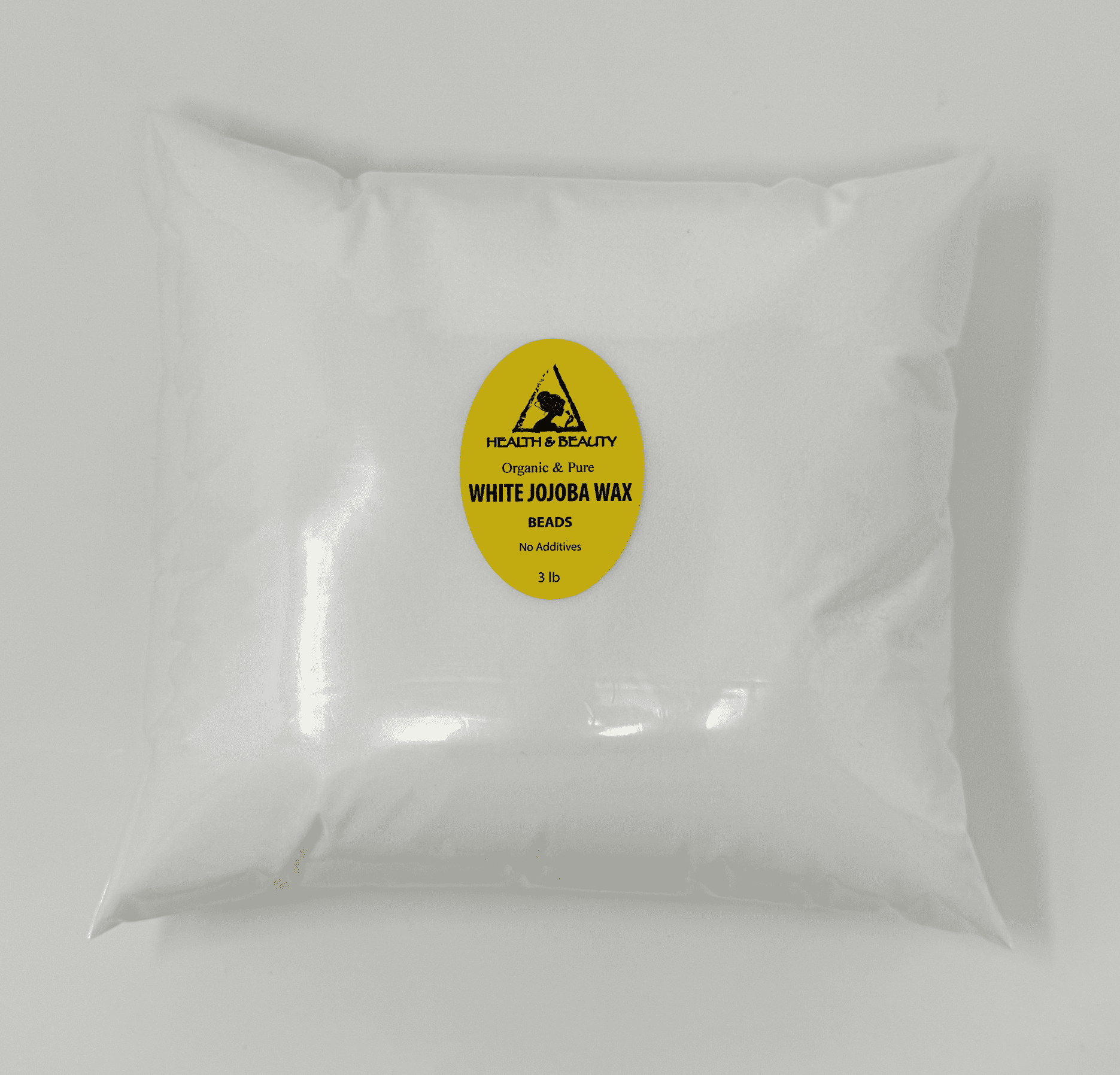 JOJOBA WAX WHITE BEADS ORGANIC PASTILLES PREMIUM GRADE 100% PURE 48 OZ, 3 LB