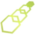 thumbnail image 3 of Juego de 4 reglas de patchwork, acolchado y corte hexagonal transparente. Reglas de costura acrílicas., 3 of 7