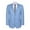 LIGHT BLUE, variant on P&L Mens Blazer Classic Fit Sport Coat Two Buttons Lightweight Suit Jacket