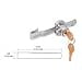 thumbnail image 2 of C.R. LAURENCE 963L CRL Chrome Tamper Proof Sliding Glass Door Lock with Standard Ratchet Bar, 2 of 2