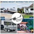 thumbnail image 2 of 1,000 lbs Weight Distribution Hitch Kit – Sway Control – 2" Sturdy Steel Shank & 2-5/16" Alloy Steel Ball – Anti-Sway Load Leveling System – Durable Trailer Hitch for RV, Camper, Boat – 1, 2 of 8