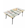 thumbnail image 6 of Spring Floral Rectangle Tablecloth, Waterproof Elastic Fitted Table Covers for 3 Foot Tables, 24x36inch Decorative Tablecloths for Picnic, Camping, Outdoor, Summer Botanical Watercolor Flowers, 6 of 6