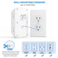 thumbnail image 5 of JcBlaon Protector contra sobretensiones extensor de salida – Divisor de 6 salidas con 4 puertos USB (2 USB C), cargador de pared expansor de enchufe múltiple, adaptador de pared de enchufe múltiple de, 5 of 5