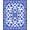 Blue, Pattern 1, variant on ODIKA 4'x6' Machine Washable Non-Slip Area Rug, Talavera Tile Inspired Decorative Flower Entryway High Traffic Rug, Blue, 57268