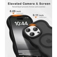 thumbnail image 3 of HionlyPro Compatible with iPhone 13 Pro Max Magnetic Case, Compatible with Magsafe Wavy Frame Cute Translucent Matte Hard Back Silicone Bumper Shockproof Phone Case Women Girls, 3 of 6