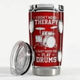 thumbnail image 3 of Drummer Gifts Drummer Tumbler 20oz Stainless Steel Insulated Tumblers Drum Coffee Travel Mug Drumming Gift for Drummers Men Women, 3 of 6