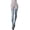 Light Grey & Turquoise, variant on Women's Stocking Peacock Tail Print Charming Sheers Seam Tights Pantyhose
