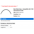 thumbnail image 2 of Rear Brake Hose - Compatible with 1965 International D1000, 2 of 2