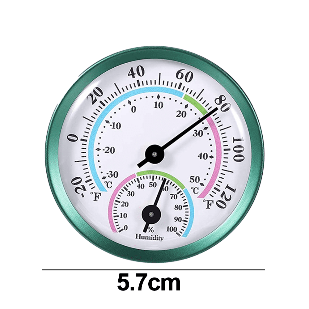 Indoor Outdoor Thermometer Hygrometer 2 in 1 Temperature Humidity Gauge  Analog Hygrometer for Indoor Office Home Room R9UF