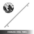 thumbnail image 3 of VEVOR 4 feet Stair Handrail Stainless Steel Wall Stair Rail Indoor Stairway Railing Straight Grab Wall Bars Rails 1.97" Tube Diameter Interior Stair Hand Rail, 3 of 9
