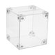 thumbnail image 3 of Caja de dinero acrílica, caja para monedas, contenedor de almacenamiento de dinero, multifuncional, espaciosa, 12cm x 12cm x 12cm, 3 of 9