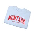thumbnail image 3 of Montauk New York Sweatshirt Gifts Crew Neck Shirt Long Sleeve Unisex, 3 of 7