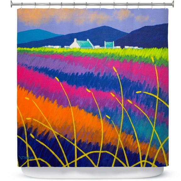 Shower Curtains 70" x 73" from DiaNoche Designs by John Nolan - Rainbow Meadow