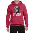 thumbnail image 2 of Wild Bobby, Pitbull to all the Haters Funny, Animal Lover, Unisex Graphic Hoodie Sweatshirt, Vintage Heather Red, 3X-Large, 2 of 4