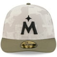 thumbnail image 2 of Men's New Era Light Beige/Olive Minnesota Twins 2025 Armed Forces Day 59FIFTY Fitted Hat, 2 of 5