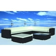 thumbnail image 2 of vidaXL 8 Piece Garden Lounge Set with Cushions Poly Rattan Black, 2 of 4