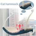 thumbnail image 2 of Pet Bed Mesh Hanging Safety Kitty Suction Window Mounted Hammock Perches Blue, 2 of 7