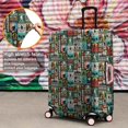 thumbnail image 4 of Multicolor Bigfoot and Text Pattern Luggage Cover Fashion Suitcase Cover Baggage Covers Fit 25-28 Inch Luggage (Go Travel), 4 of 5