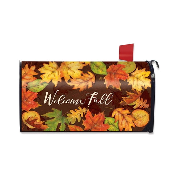 Briarwood Lane Mailbox Cover - Standard Size - Leaf Toss Fall For Fall Mailbox Cover