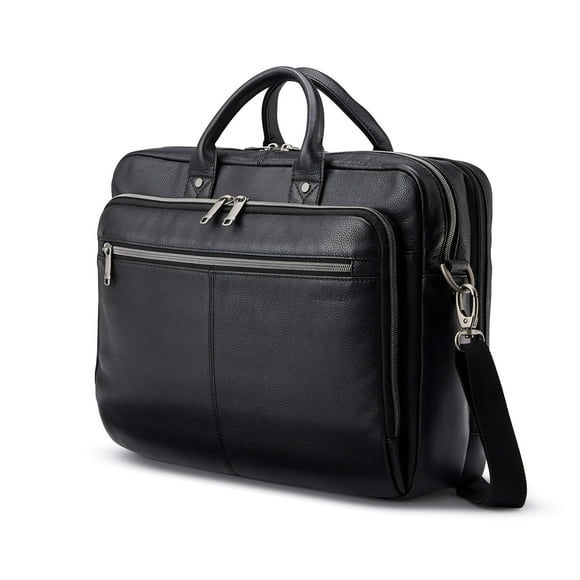 Maletín Samsonite Classic Leather Toploader negro