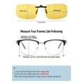 thumbnail image 2 of Gafas de conducción nocturna FIMOSON con clip, polarizadas, amarillas, paquete de 2, 2 of 7