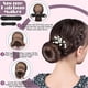 thumbnail image 2 of Juego para hacer moños para el pelo, estilo anillo, moño para el pelo, forma de donut, accesorios para el pelo con horquillas para el pelo, bandas elásticas y herramientas, 2 of 5