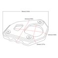 thumbnail image 4 of Motorcycle Kickstand Pad, Motorcycle Side Stand Plate Perfect Fit Dependable  For Upgrade, 4 of 8