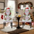 thumbnail image 4 of Christmas Stretch Chair Cover, Removable Washable Dining Chair Slipcover for Holiday Decor, Fits Kitchen Hotel Home, Protects from Spills, Easy Install, 4 of 6