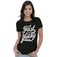 thumbnail image 4 of Cool Live Fast Die Young Motto Womens Slim Fit Graphic Tee Brisco Brands X, 4 of 5