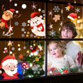 thumbnail image 5 of ZHAOCHENG Pegatinas navideñas para ventana, 9 hojas, 242 unidades, película adhesiva de doble cara con texto en inglés "Merry Xmas", muñeco de nieve y Papá Noel, 5 of 5