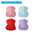 thumbnail image 3 of Uxcell Neck Gaiter, 4 Pack Breathable Face Cover Scarf for Cycling, Blue, Red, Light Purple, Pink, 3 of 6