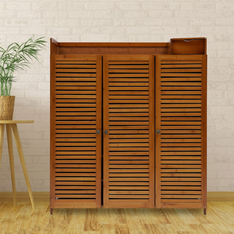 Bamboo shoe storage cabinet sales