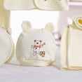 thumbnail image 5 of CAUYDY Newborn Girl Outfits Preemie Boy Pajamas Baby Layette Long Sleeved Shirt Warm Hat 2Pants Bib 5 Pieces Soft Set for Unisex Infant Fall Sizes 0-3 Months,Yellow, 5 of 7