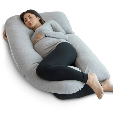 PharMeDoc Pregnancy Pillow - U Shaped Full Body Pillow - Maternity Pillow for Pregnant Women w/ Detachable