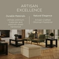 thumbnail image 4 of Maven Lane Claude Rustic Ottoman in Slate Fabric Upholstery, 4 of 10