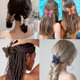 thumbnail image 3 of Butterfly Hair Claw Clips Non-Slip Strong Hold for Medium Thick Hair 4 Colors Fashion Hair Clip for Girls and Women (Brown,Pink,White,Blue), 3 of 4