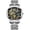 Black dial_Silver, variant on Fashion Business Watch for Men – Quartz Movement, Glow Hands, Water Resistant