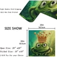thumbnail image 4 of GZHJMY Fairy Tale Frog Prince with Gold Crown Cloth Napkins, Set of 6 20 x 20 Inch Soft Polyester Dinner Napkin for Family, Restaurant, Weddings, Parties, 4 of 5