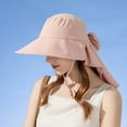 thumbnail image 5 of CENL Hat women's sun protection visor shawl with ponytail hole fisherman hat, 5 of 9