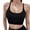 Black, variant on idosla Women's Sports Bra Sexy Open Back Padded Adjustable Strappy Yoga Bra Low Impact Crop Workout Gym Top (Light Purple, L)