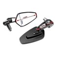 thumbnail image 3 of Universal Motorcycle Handlebar Mirror, Rearview Mirror Universal Reflector (black) (2pcs), 3 of 5